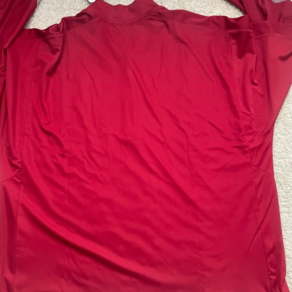 Adidas Indiana Hoosiers Mens XL 1/4 Zip Pullover Red Long Sleeve H55511 New - Picture 6 of 6